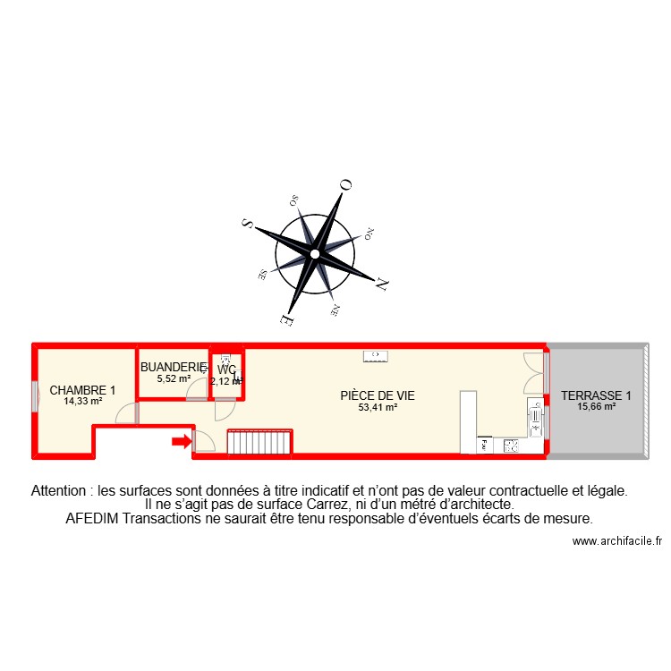 BI 30503. Plan de 15 pièces et 207 m2