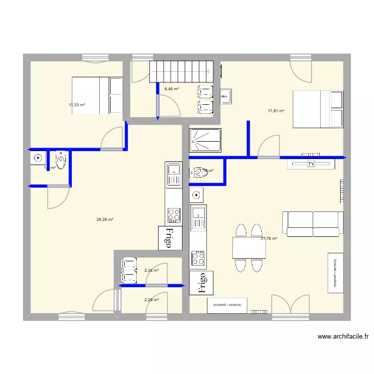 RDC LUS2. Plan de 9 et 103 m² RDC LUS2. Plan de 9 et 103 m²