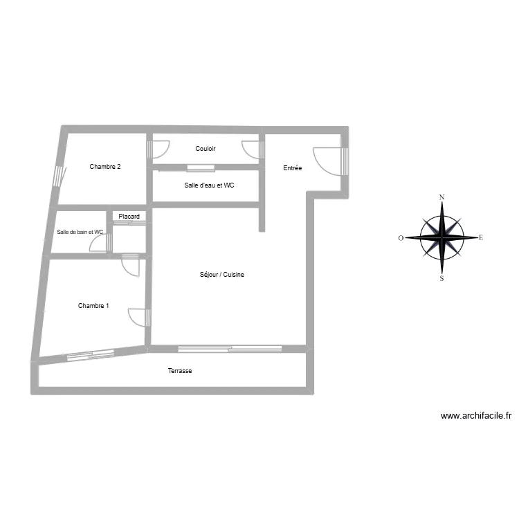 52280. Plan de 8  et 50 m²