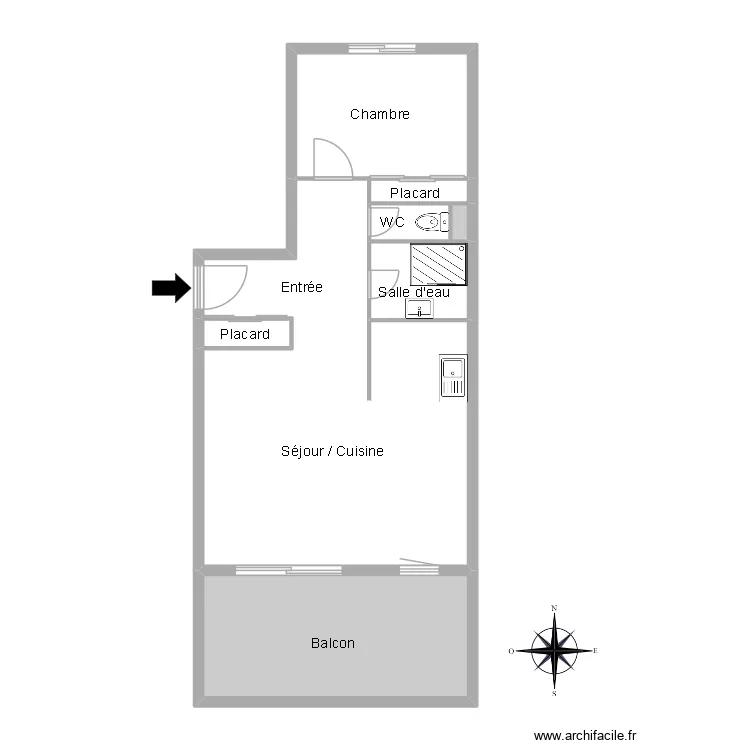 51173 COMBET. Plan de 8  et 63 m²