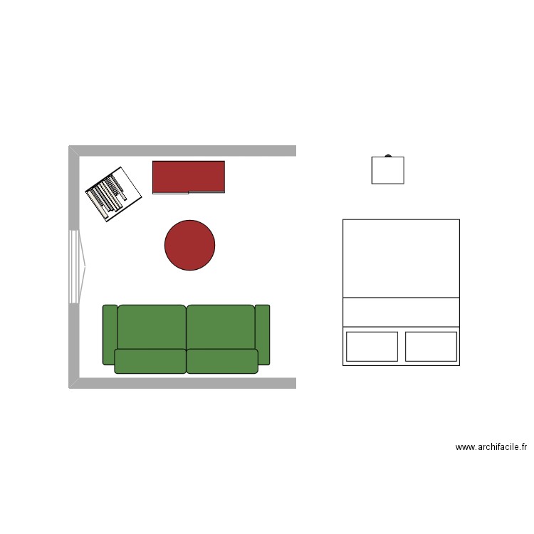 chambre bureau 430. Plan de 0 pièce et 0 m2