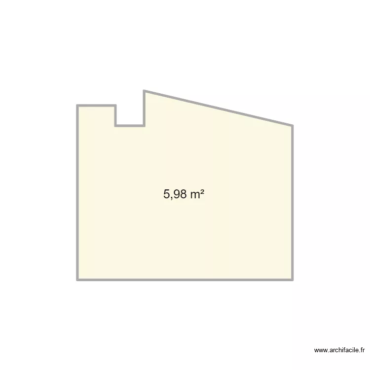 mur chambre. Plan de 