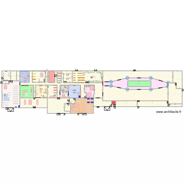 Futur FAB LABO. Plan de 36  et 2016 m²