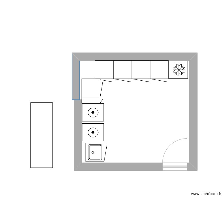 buandere simple. Plan de 0 pièce et 0 m2