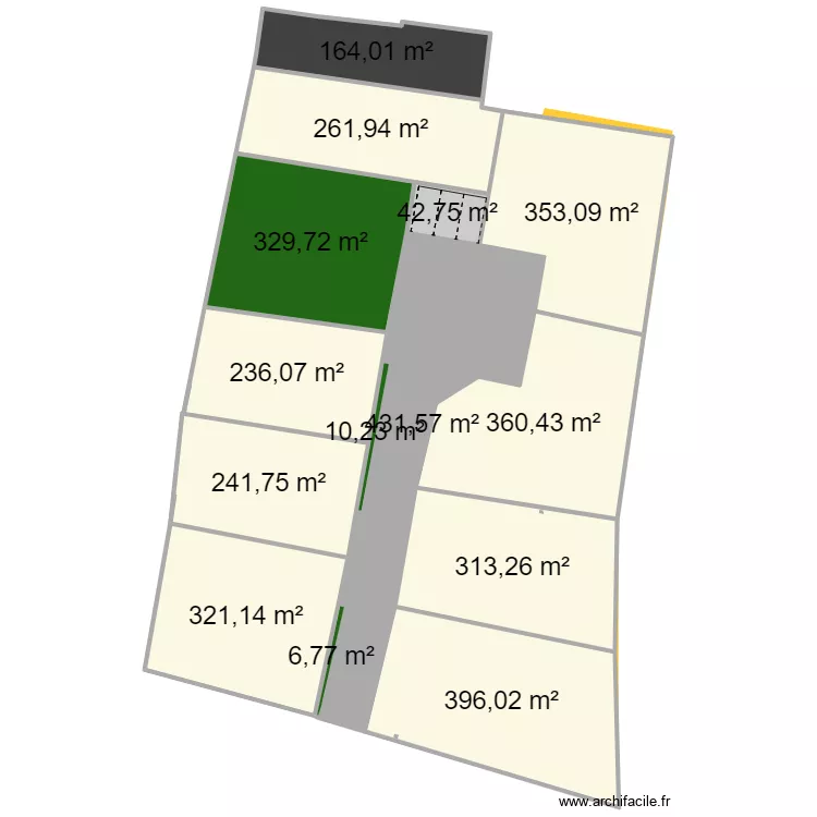 Croix chapeau . Plan de 