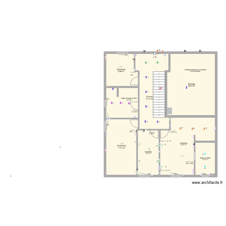 08.02 Memet ELEC VF. Plan de 0 pièce et 0 m2