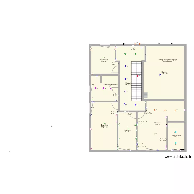 08.02 Memet ELEC VF. Plan de 8  et 128 m²