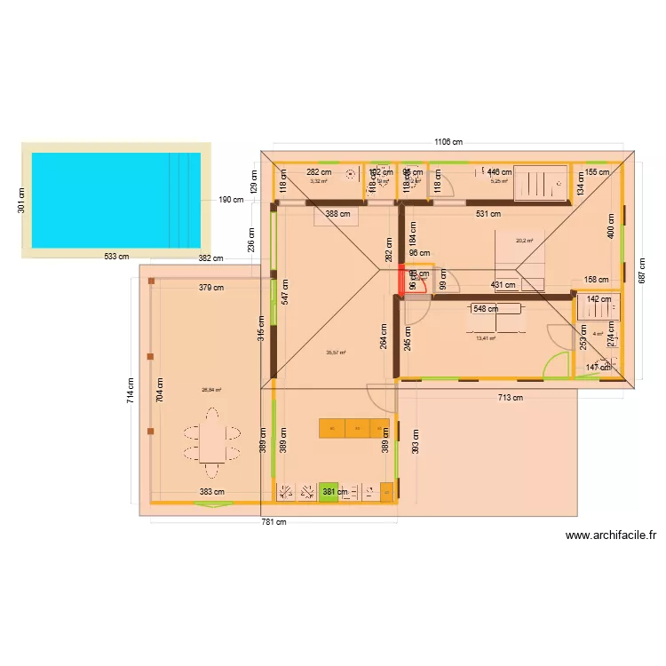 Popotte 20 nov 2025 toit. Plan de 