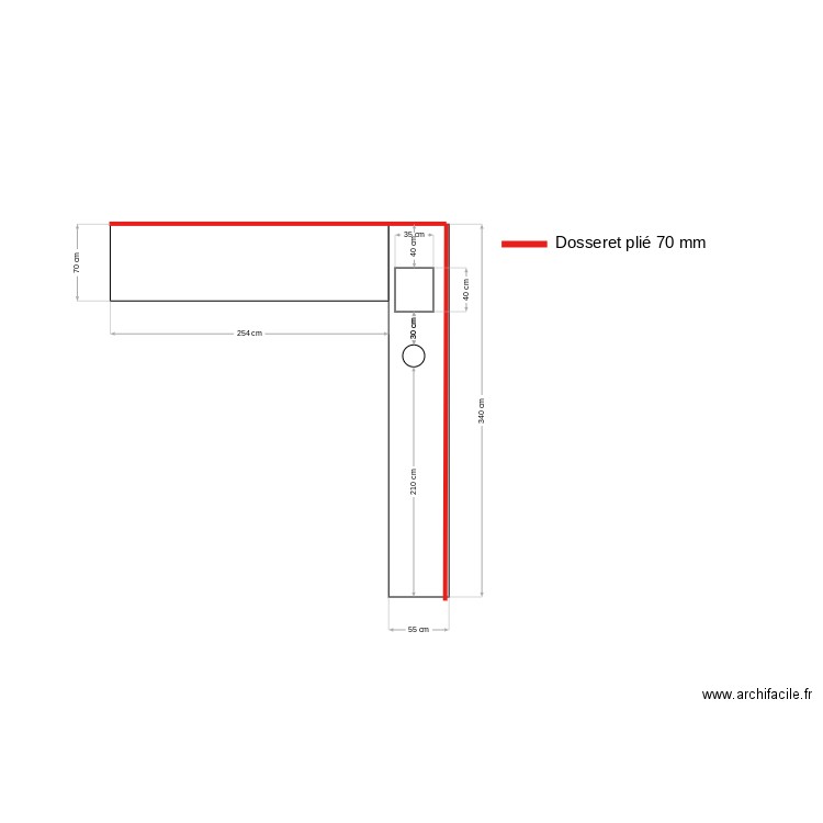 Plan de travail inox AOKI. Plan de 0 pièce et 0 m2