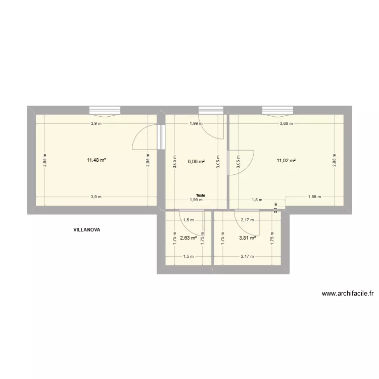 VILLANOVA. Plan de 
