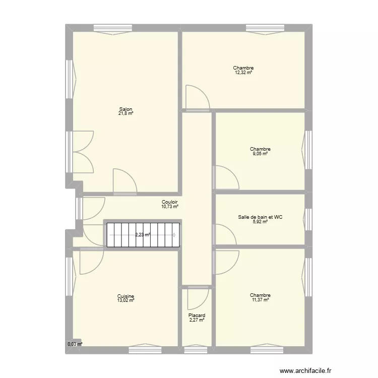 Maison Tonio. Plan de 