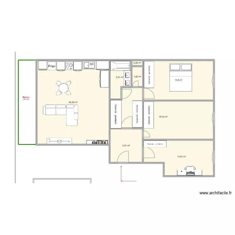 Antony - 70. Plan de 8  et 84 m²