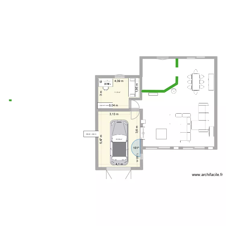 plan extension. Plan de 