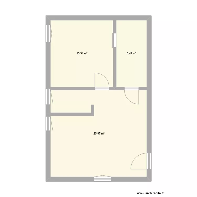 88Sextius. Plan de 4  et 45 m²