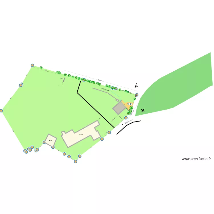 PLAN DE MASSE PCMI2. Plan de 