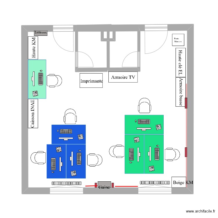 Bureau CRESS INAE. Plan de 0 pièce et 0 m2