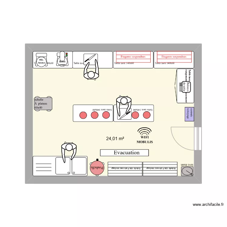 Vennarey v2. Plan de 1  et 24 m²