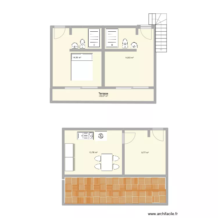 Cabana amigos e vento. Plan de 