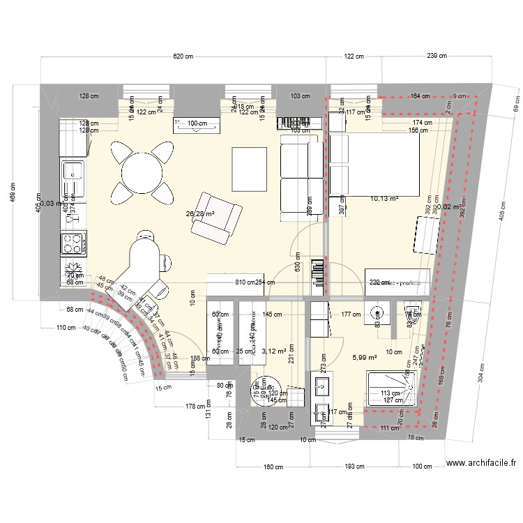 2024-07-22 Tunnel6 bas isolé aménagé. Plan de 0 pièce et 0 m2