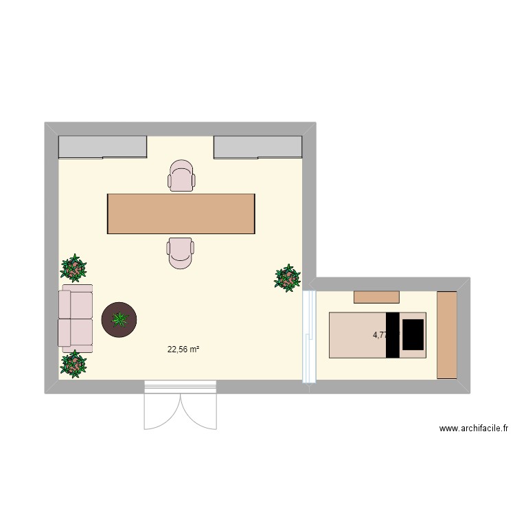 chef doeuvres plan salon. Plan de 0 pièce et 0 m2