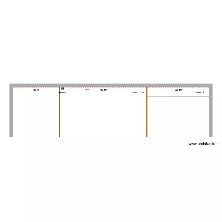 Crozet - Drainage. Plan de 