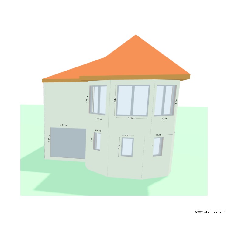 Liserons façe nord après. Plan de 0 pièce et 0 m2