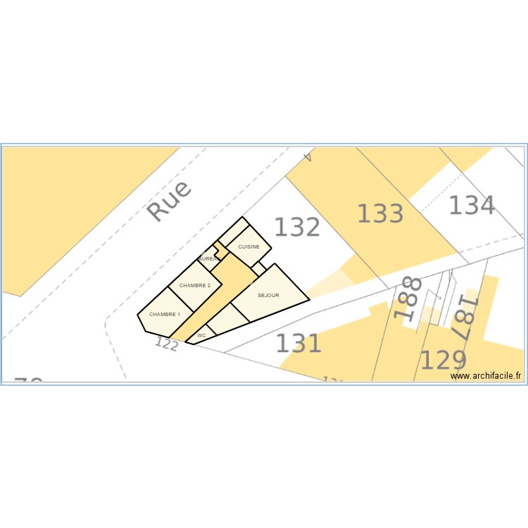 122 Albert 1er. Plan de 0 pièce et 0 m2