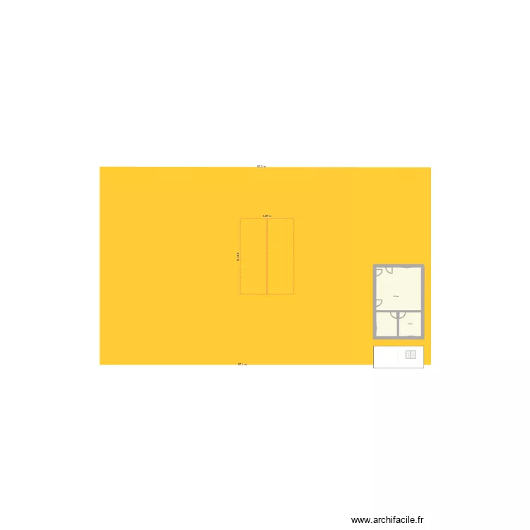 giff. Plan de 2  et 48 m²