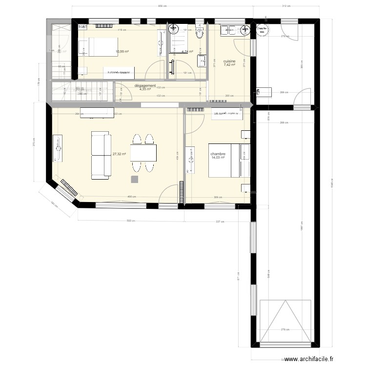 APPARTEMENT DENTISTE . Plan de 26 pièces et 216 m2