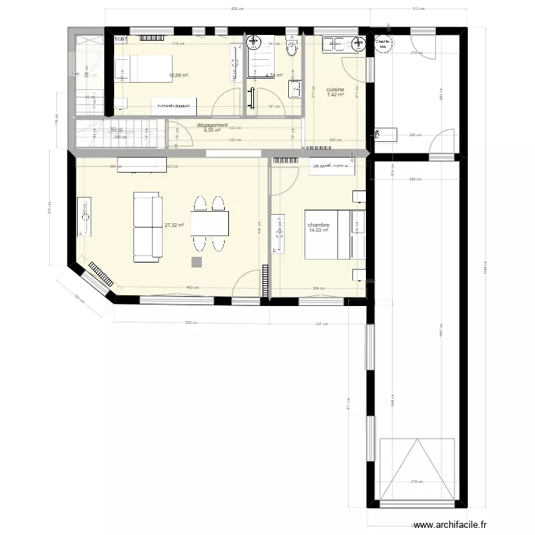 APPARTEMENT DENTISTE . Plan de 