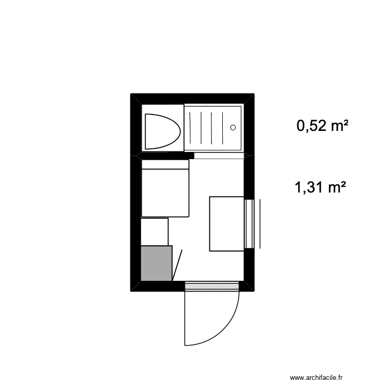 aldo tiny. Plan de 2  et 2 m²