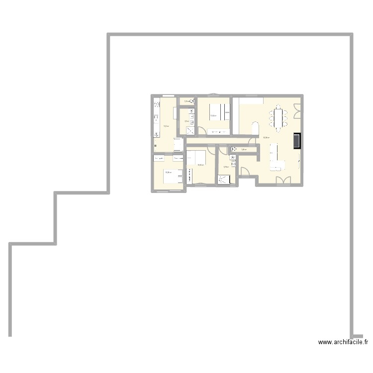 St euphemie 1. Plan de 9 pièces et 111 m2