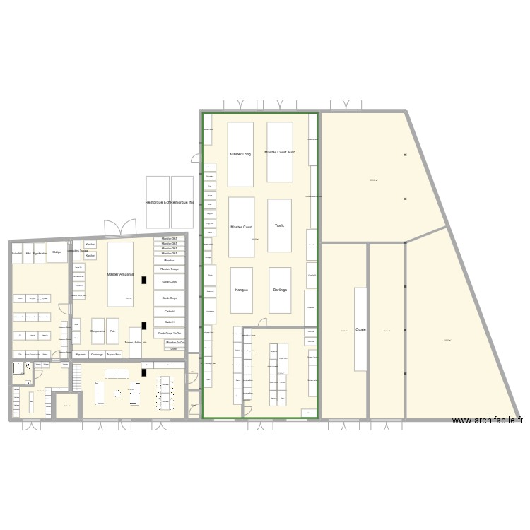 VougyForgeAutre possF. Plan de 17 pièces et 1197 m2