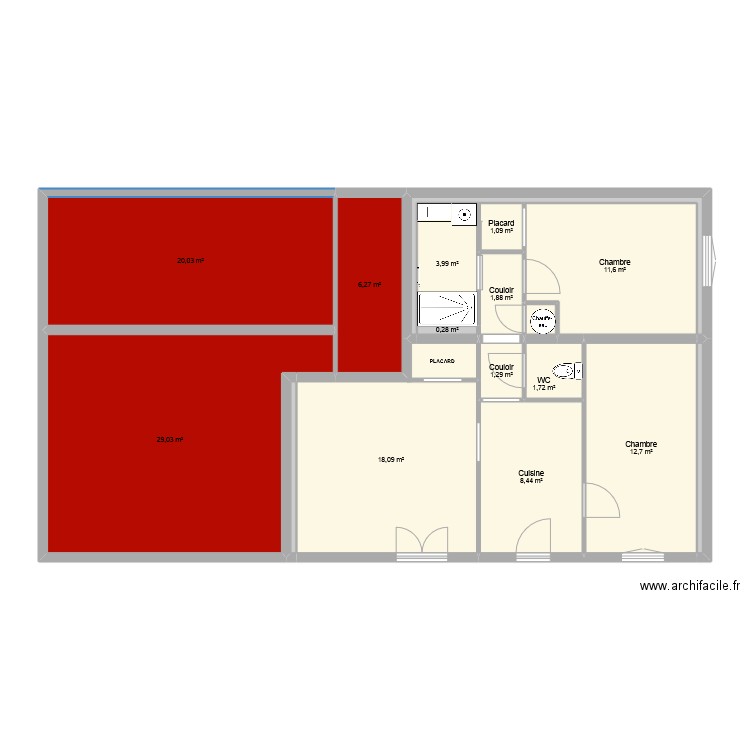SANTANDER 2. Plan de 17 pièces et 120 m2