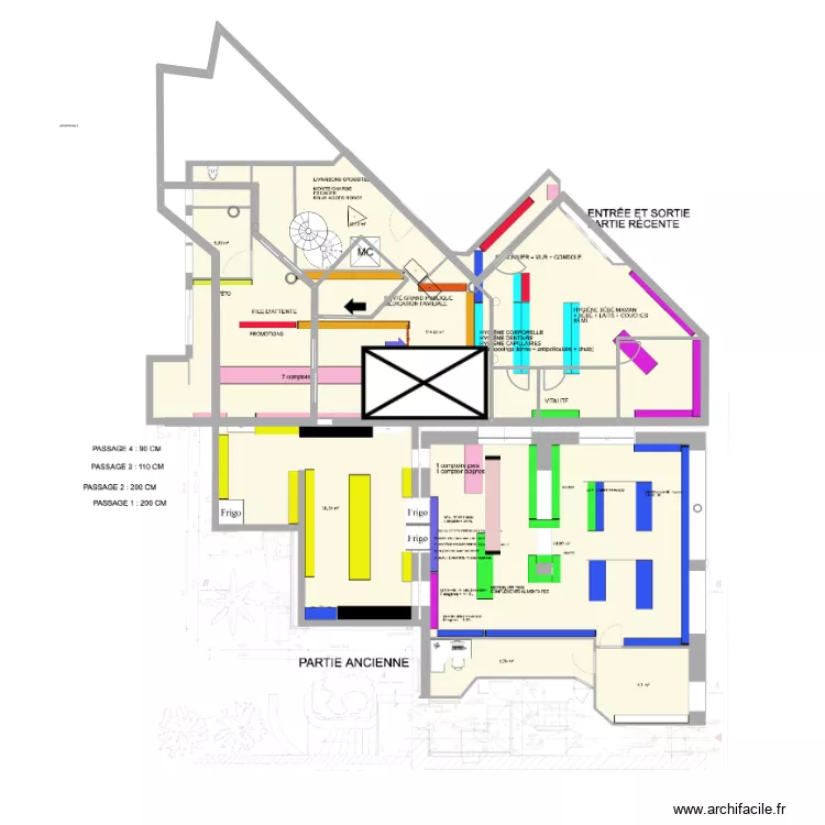 Plan appartement 3 + pharmacie. Plan de Plan appartement 3 + pharmacie. Plan de
