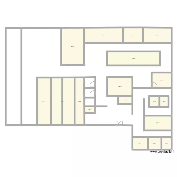 Maison spa. Plan de 18 pièces et 217 m²