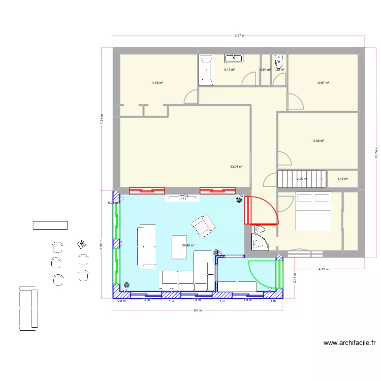 maison 2 v3. Plan de 10 et 133 m² maison 2 v3. Plan de 10 et 133 m²