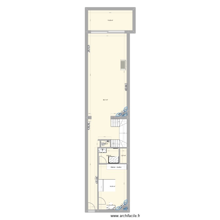 ALSACE. Plan de 8 pièces et 96 m2