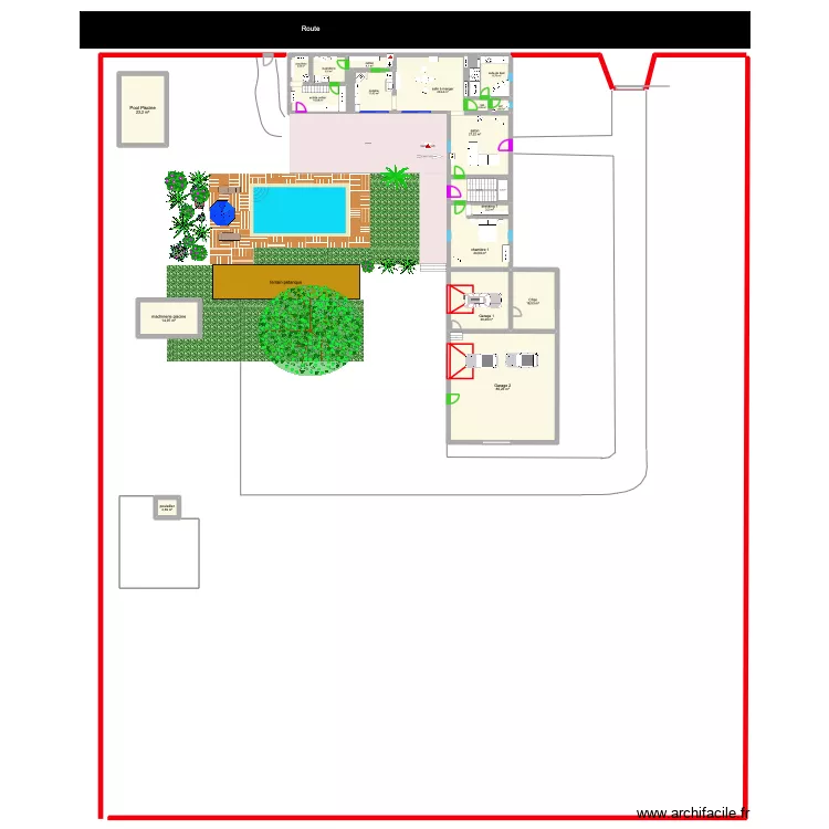 maison seb val. Plan de 35  et 469 m²
