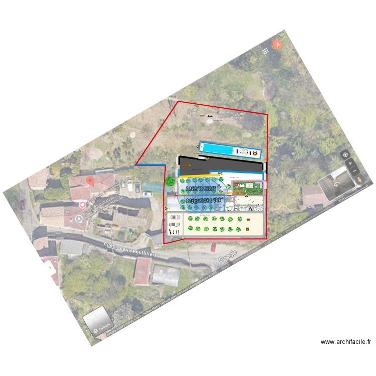 Champagne 2025 -1 studio +2chambre +1suites -niveaux. Plan de 17 pièces et 591 m2