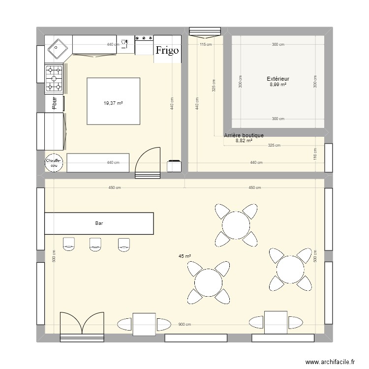 Bar à chat. Plan de 0 pièce et 0 m2