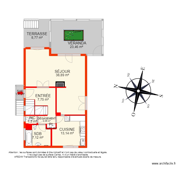 BI 19285 - . Plan de 35 pièces et 279 m2