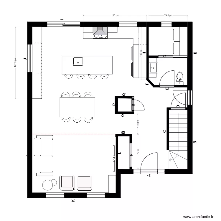 Lefrancois Vide. Plan de 2  et 64 m²
