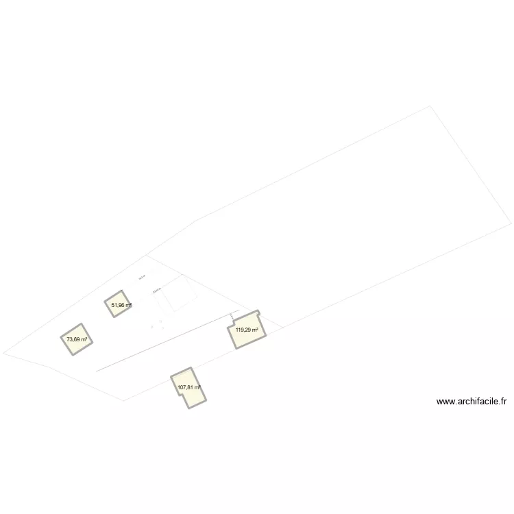 plan situation walter a modifier. Plan de 4  et 353 m²