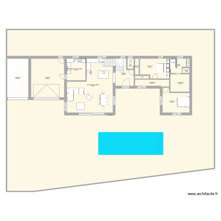 st paul 4 SURFACE REDUITE RDC. Plan de 