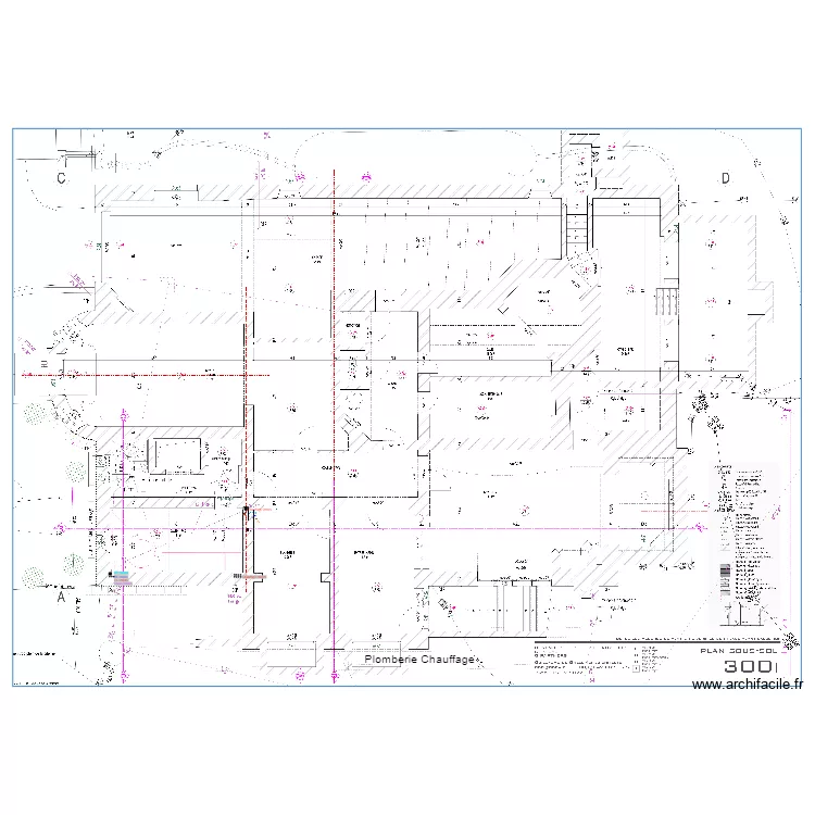 Sous sol Bovenberg. Plan de 