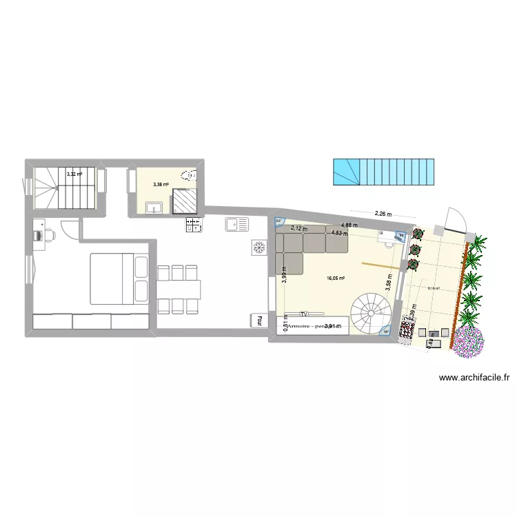 23 septembre 2026. Plan de 5 Pièces et 42 m²
