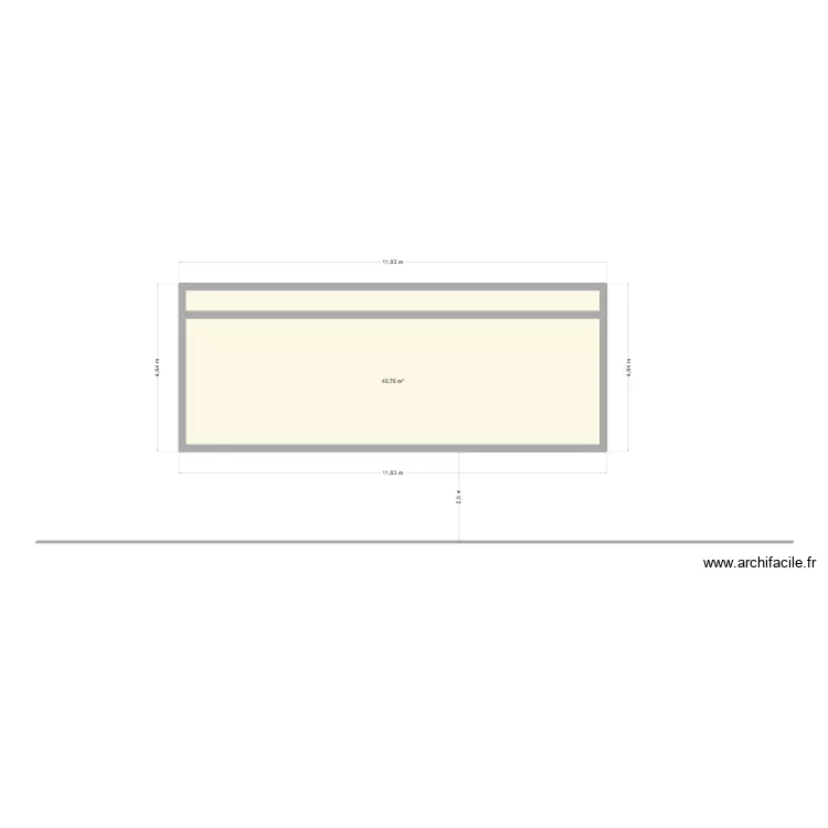 piscine maison. Plan de 2  et 48 m²