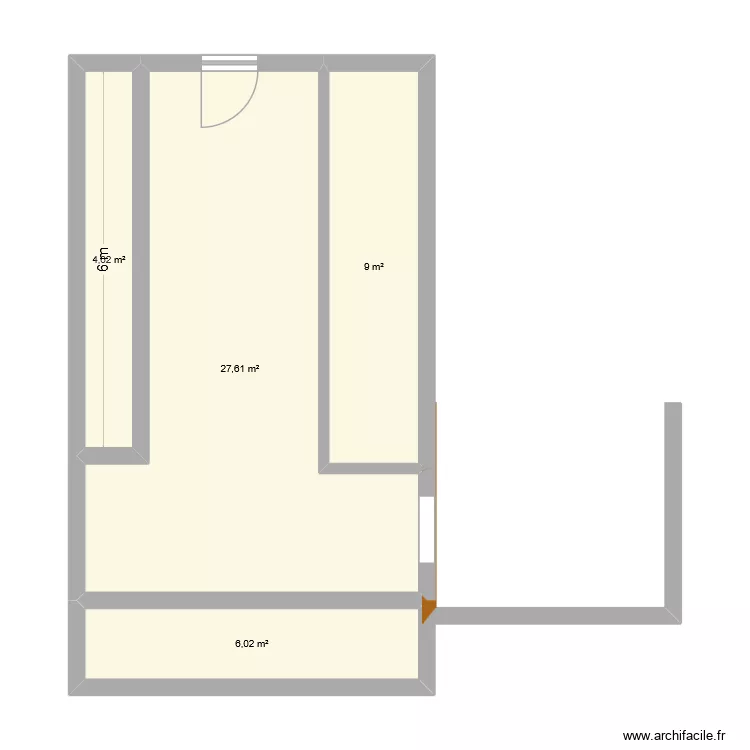 maison 1. Plan de 4 Pièces et 47 m² maison 1. Plan de 4 Pièces et 47 m²