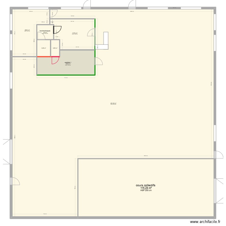 plan salle narosse 4. Plan de 8 pièces et 612 m2